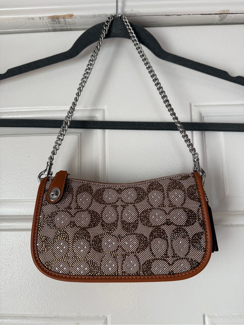 Coach crystal swinger bag